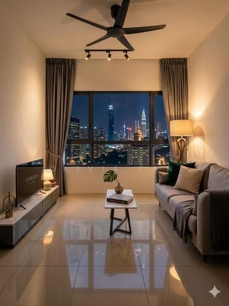 Kediaman Servis untuk Disewa di Residensi Estetik 8 (Est8) - Olivia Tan - Living Room - PropertyGuru.com.my