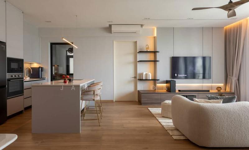 Service Residence for Sale at Conezion Residences - James Chong - Living Room - PropertyGuru.com.my