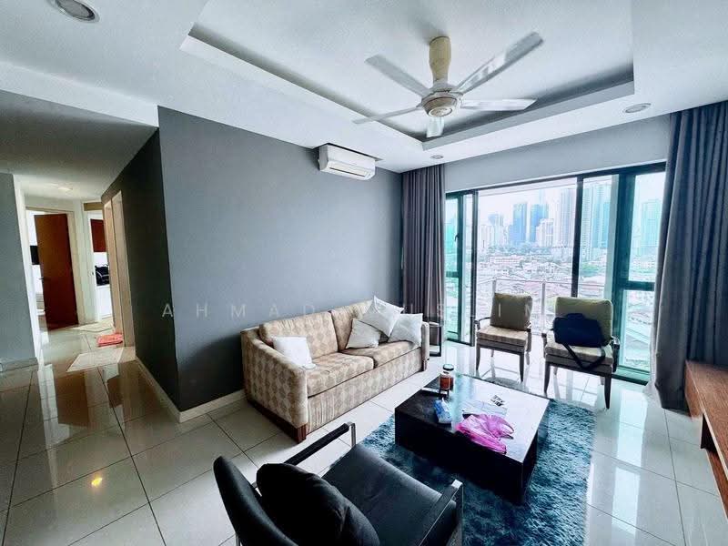 Service Residence for Sale at Setia SKY Residences - Ahmad Muslim - Living Room - PropertyGuru.com.my