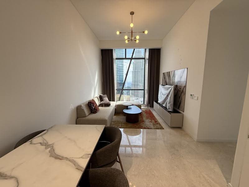 Kediaman Servis untuk Disewa di SO Sofitel Kuala Lumpur Residences - Alvin Chia - Living Room - PropertyGuru.com.my