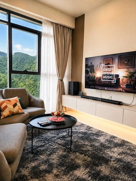 Kediaman Servis untuk Disewa di The Ridge - Aaron Ong - Living Room - PropertyGuru.com.my