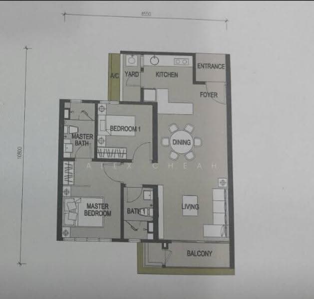 Kondominium untuk Disewa di D'Suites Akasia Horizon @ Horizon Hills - Alex Cheah - Floor plan - PropertyGuru.com.my