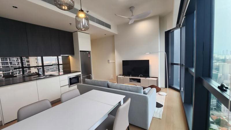Kediaman Servis untuk Dijual di TRX Residences - Yen Alice - Living, Dining & Kitchen - PropertyGuru.com.my