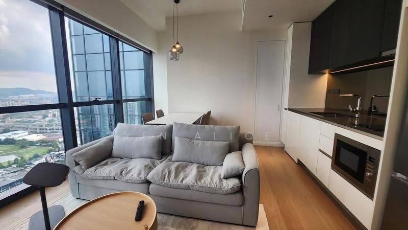 Kediaman Servis untuk Dijual di TRX Residences - Yen Alice - Living, Dining & Kitchen - PropertyGuru.com.my
