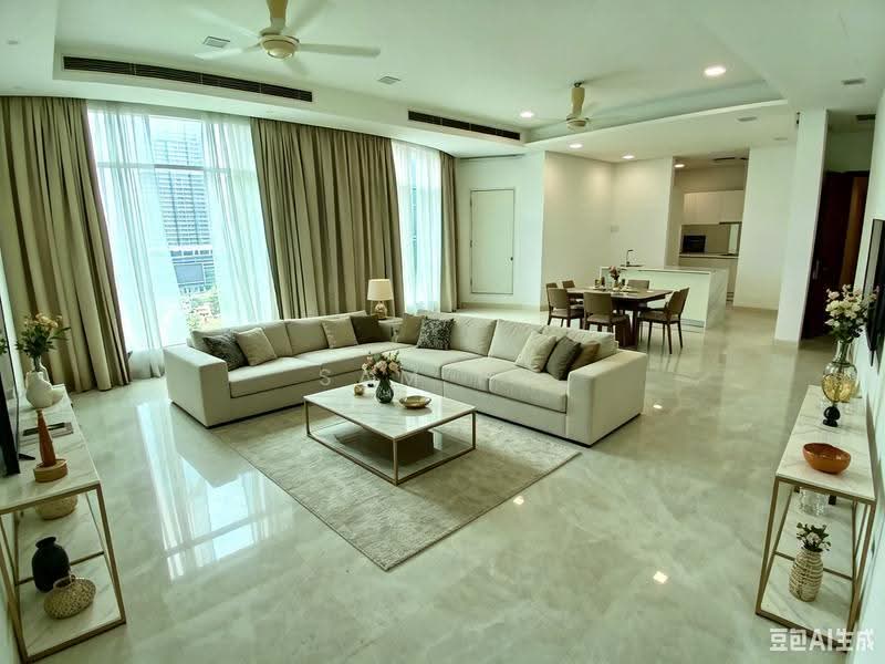 Kediaman Servis untuk Disewa di Quadro Residences - Sam Ho - Living Room - PropertyGuru.com.my