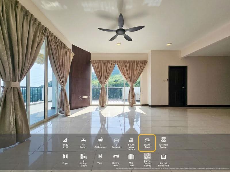 Condominium for Sale at Armanee Terrace - KS Chen - Living Room - PropertyGuru.com.my