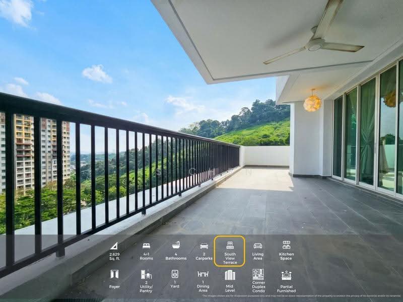 Condominium for Sale at Armanee Terrace - KS Chen - Balcony - PropertyGuru.com.my