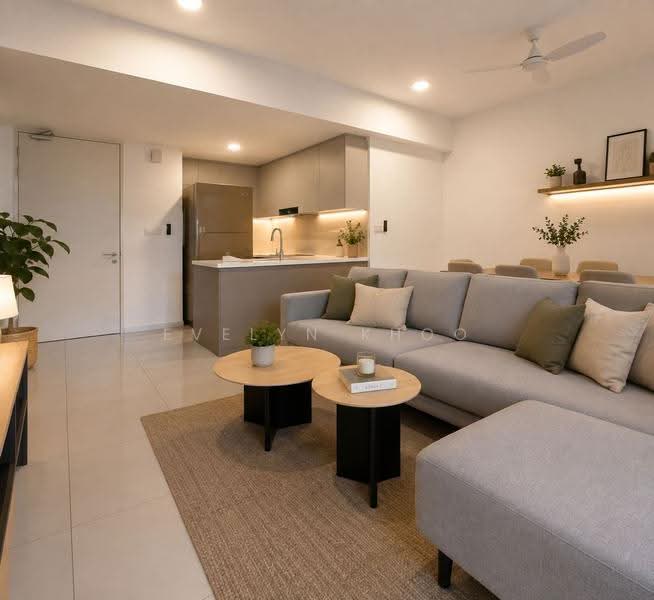 Service Residence for Sale at Residensi Estetik 8 (Est8) - Evelyn Khoo - Living Room - PropertyGuru.com.my