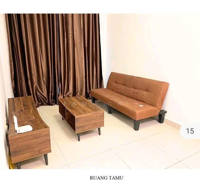 Kediaman Servis untuk Disewa di Residensi Rimbun @ Canopy Hills - Jenny Chia - Living Room - PropertyGuru.com.my