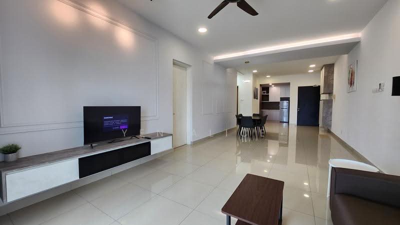 Condominium for Rent at Chymes Condo @ Gurney KL (Faber Antara Condominium) - Yen Alice - Living, Dining, Dry Kitchen, Entrance - PropertyGuru.com.my