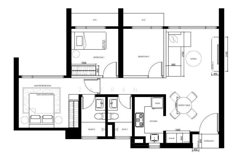 Service Residence for Rent at Quinn Residence - Zafran . - PropertyGuru.com.my