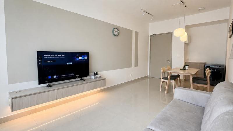 Service Residence for Rent at Quinn Residence - Zafran . - Living Room - PropertyGuru.com.my