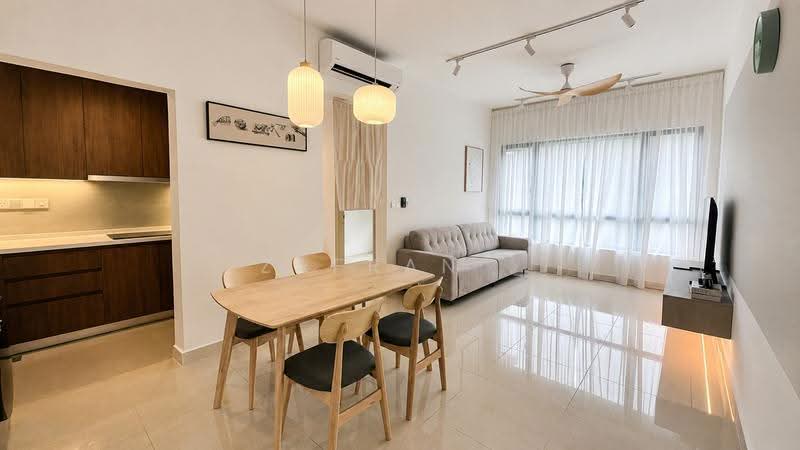Service Residence for Rent at Quinn Residence - Zafran . - Living Room - PropertyGuru.com.my