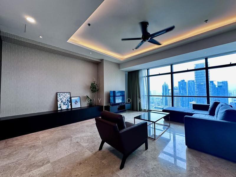 Kediaman Servis untuk Disewa di The Ritz-Carlton Residences - CY Lok - Living Room - PropertyGuru.com.my