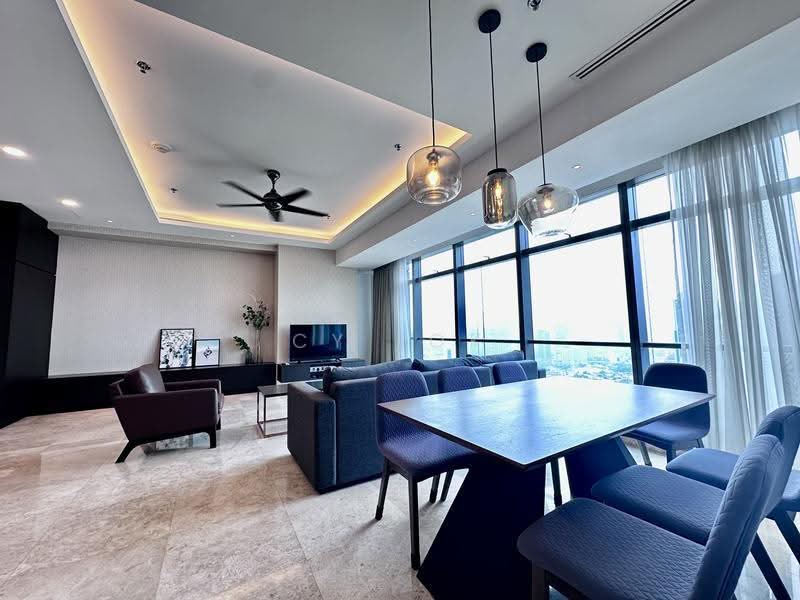 Kediaman Servis untuk Disewa di The Ritz-Carlton Residences - CY Lok - Living Room - PropertyGuru.com.my