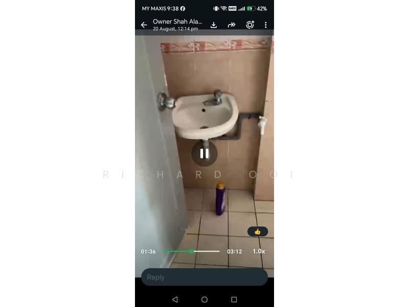 Apartment for Rent at Pangsapuri Danaumas - Richard Ooi - Bathroom - PropertyGuru.com.my