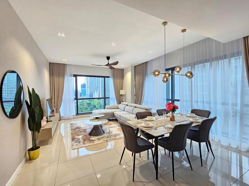 Service Residence for Rent at Aria - Aaron Lam - Living Room - PropertyGuru.com.my