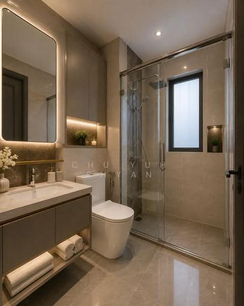 Service Residence for Sale at D'Secret Garden 2 (Pangsapuri Kempas Indah 2) - CHU YUH SHYAN - Bathroom - PropertyGuru.com.my
