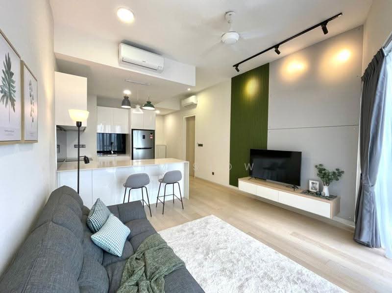 Service Residence for Sale at Star Residences Two - Tim Siow - Living Room - PropertyGuru.com.my