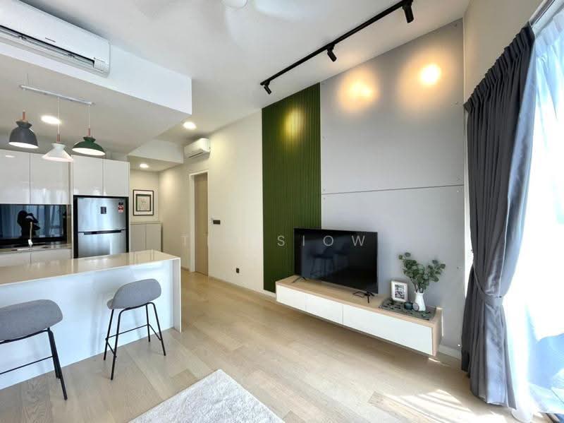 Service Residence for Sale at Star Residences Two - Tim Siow - Living Room - PropertyGuru.com.my