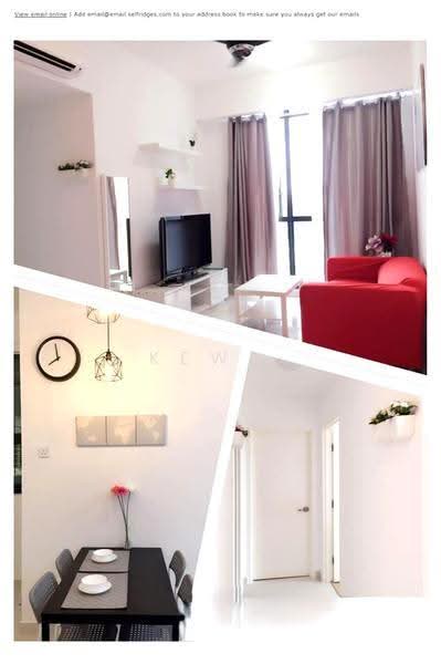 Service Residence for Rent at Shamelin Star - Kew . - Living Room - PropertyGuru.com.my
