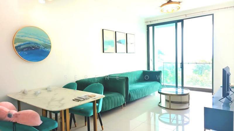 Service Residence for Rent at The M @ Medini Macrolink - Serene Low - Living Room - PropertyGuru.com.my