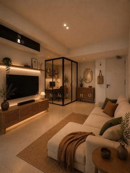 Service Residence for Sale at Residensi Estetik 8 (Est8) - Jenny Ng - Living Room - PropertyGuru.com.my