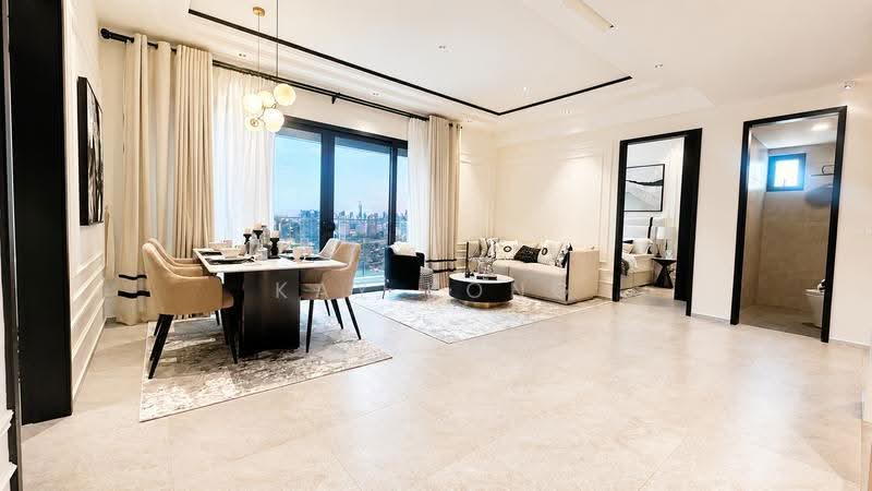 Service Residence for Sale at The Vesta Residences - Kay Kong - Living Room - PropertyGuru.com.my
