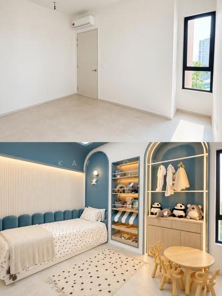 Kondominium untuk Dijual di Curvo Residences @ Setapak, KL - Kay Kong - Actual unit Bedroom2 VS Show Room - PropertyGuru.com.my