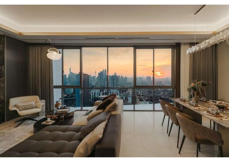 Kondominium untuk Dijual di Capella Embassy (D'Rapport Residences) - Poh Lin - Living Room - PropertyGuru.com.my