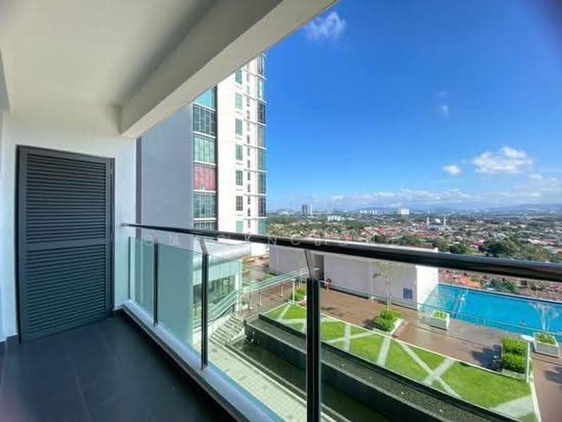 Kediaman Servis untuk Disewa di Evo Soho Suite - Nick Chin - Balcony - PropertyGuru.com.my