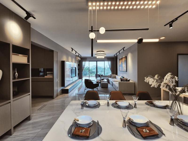 Service Residence for Sale at Baron Residence @ Lake City - Kevin Poh - Living Room - PropertyGuru.com.my