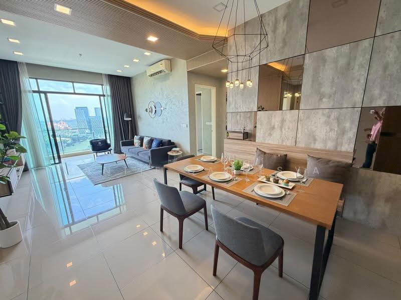 Service Residence for Sale at Conezion Residences - Yantie Qaleesya - Living Room - PropertyGuru.com.my