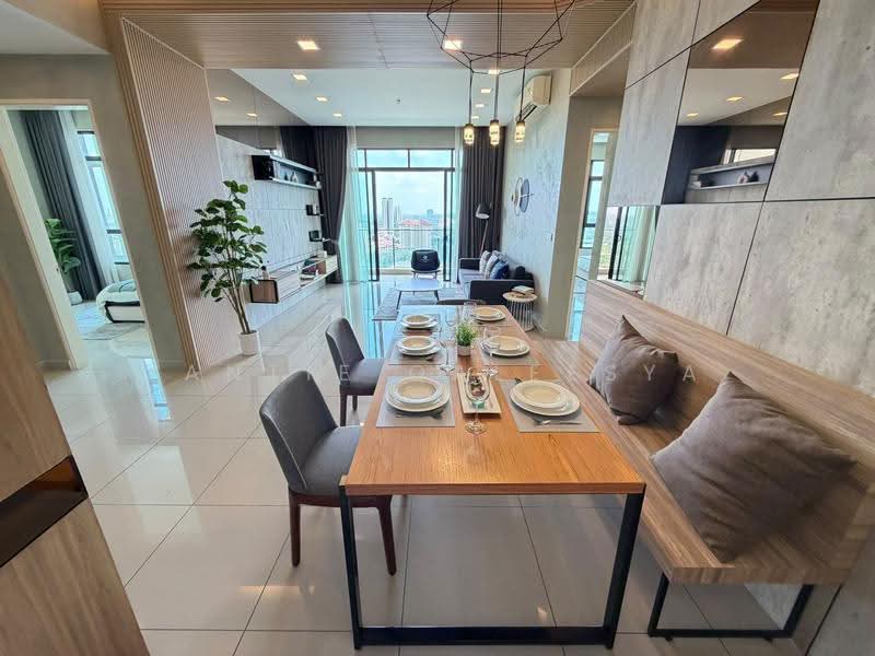 Service Residence for Sale at Conezion Residences - Yantie Qaleesya - Living Room - PropertyGuru.com.my
