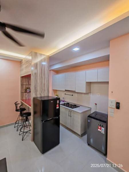 Service Residence for Rent at Greenfield Regency - Daniel Ling - Kitchen - PropertyGuru.com.my