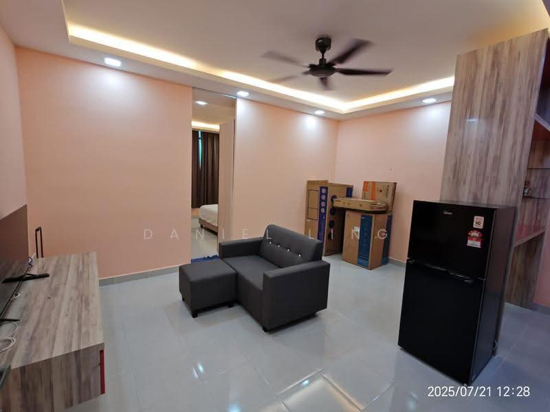 Service Residence for Rent at Greenfield Regency - Daniel Ling - Living Room - PropertyGuru.com.my