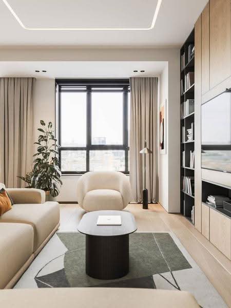 Service Residence for Sale at Aricia Residences - CJ Yew - Living Room - PropertyGuru.com.my