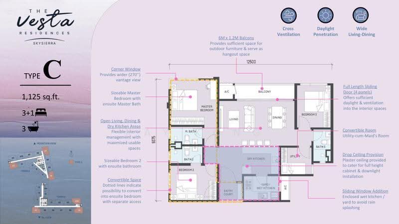 Kediaman Servis untuk Dijual di The Vesta Residences - Kay Kong - PropertyGuru.com.my
