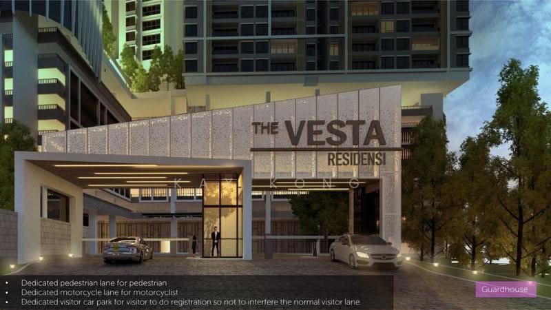 Kediaman Servis untuk Dijual di The Vesta Residences - Kay Kong - Exterior - PropertyGuru.com.my