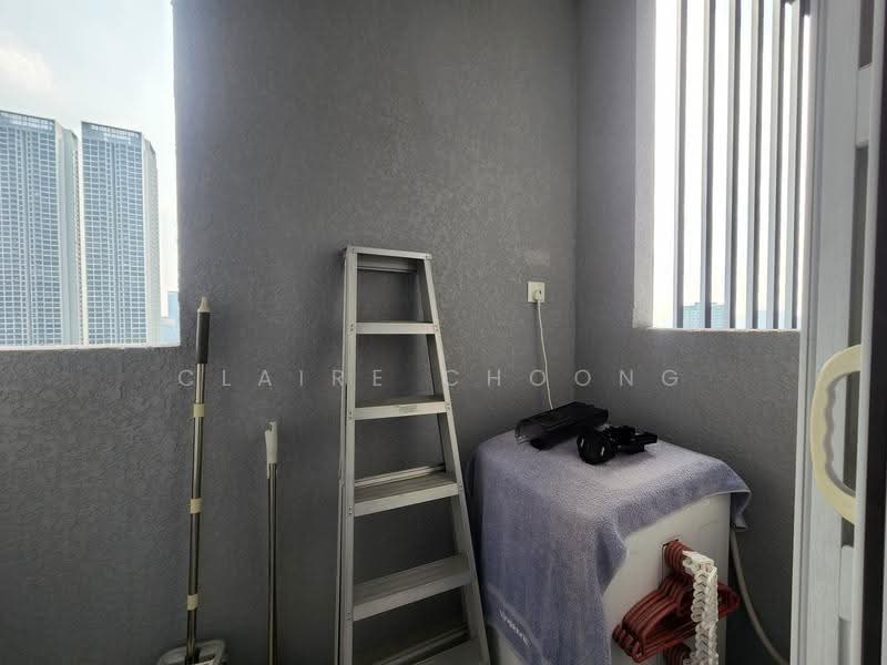 Kediaman Servis untuk Dijual di Skyluxe On The Park Bukit Jalil - Claire Choong - Balcony - PropertyGuru.com.my