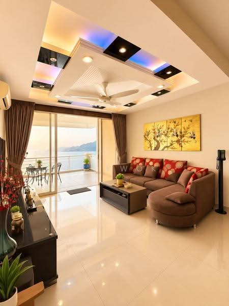 Kondominium untuk Dijual di Putra Marine Resort - KK Kwok - Living Room - PropertyGuru.com.my