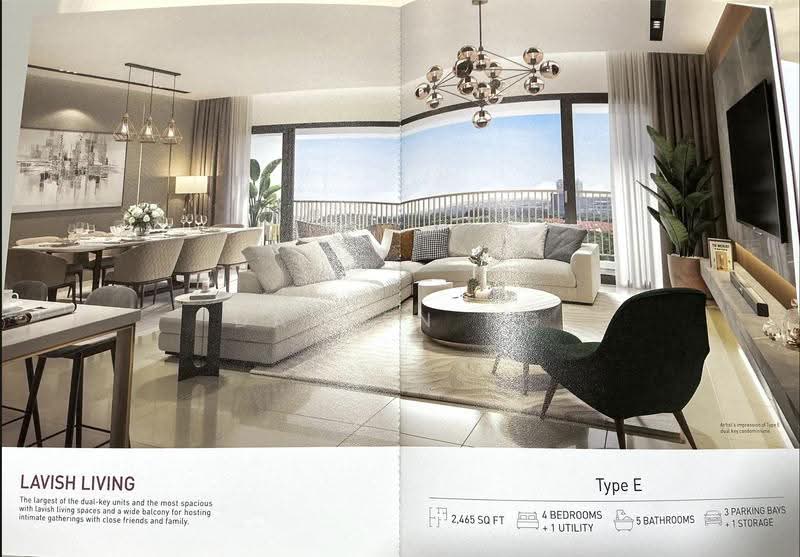 Kondominium untuk Dijual di Putra Heights : The Serenade - Darren Ng - Living Room - PropertyGuru.com.my
