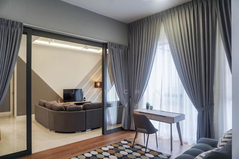 Kediaman Servis untuk Disewa di The Astaka @ 1 Bukit Senyum - Joey Chin - Living Room - PropertyGuru.com.my