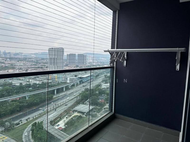 Kediaman Servis untuk Disewa di Service Residence @ Landmark Residence 2 - Nick Chin - Balcony - PropertyGuru.com.my