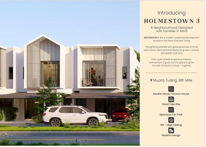 Rumah Teres 2-Tingkat untuk Dijual di Muara Tuang (Samarahan) - Wilson Ting - Exterior - PropertyGuru.com.my
