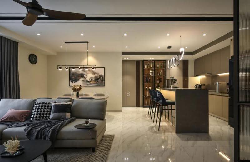Kediaman Servis untuk Dijual di TriTower Residence @ Johor Bahru Sentral - Dennis Lee - Living Room - PropertyGuru.com.my