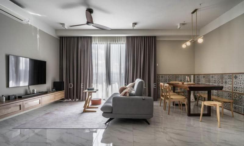 Kediaman Servis untuk Dijual di TriTower Residence @ Johor Bahru Sentral - Dennis Lee - Living Room - PropertyGuru.com.my