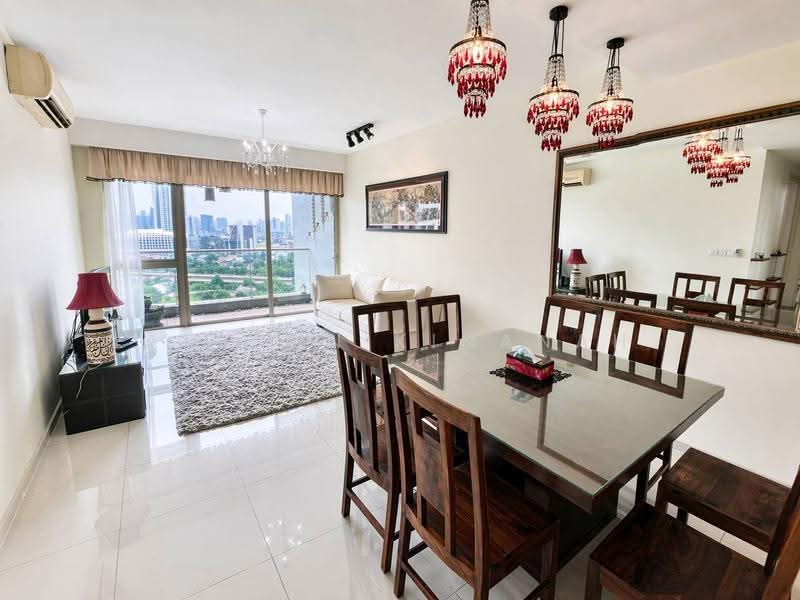 Service Residence for Sale at myHabitat - Amirun Kinanah - Living Room - PropertyGuru.com.my