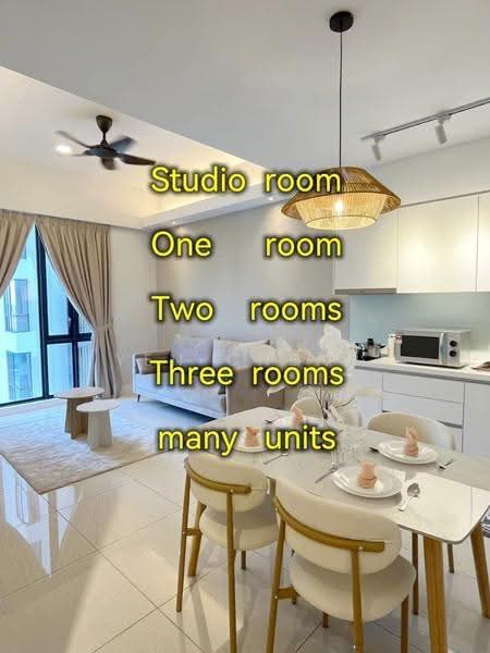 Service Residence for Rent at The Sentral Suites - Yen Cheah - Living Room - PropertyGuru.com.my