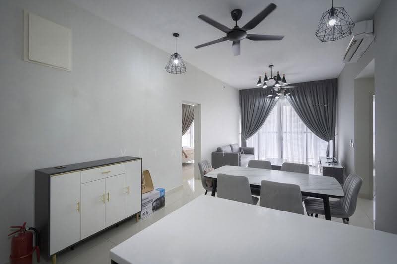 Service Residence for Rent at Setia City Residences - Vitas Tan - Living Room - PropertyGuru.com.my